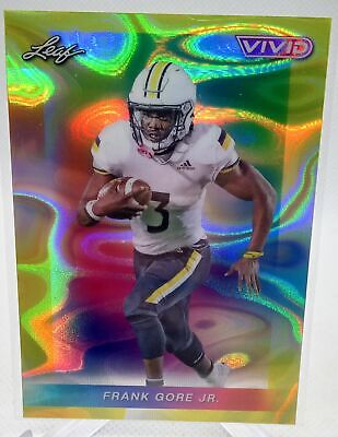 2024 Leaf Vivid #40 Frank Gore Jr. Lava Yellow #/10