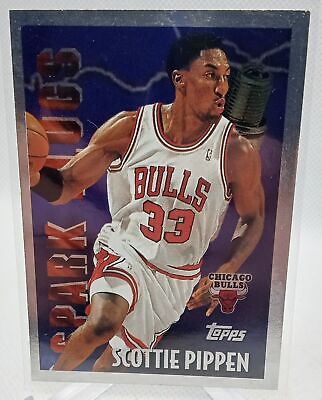 1995-96 Topps #SP10 Scottie Pippen Spark Plugs