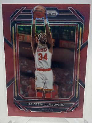 2022-23 Panini Prizm #290 Hakeem Olajuwon Prizms Red #/299