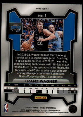 2023-24 Panini Prizm #1 Franz Wagner Prizms Pink Ice