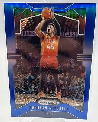 2019-20 Panini Prizm #164 Donovan Mitchell Prizms Blue #/199