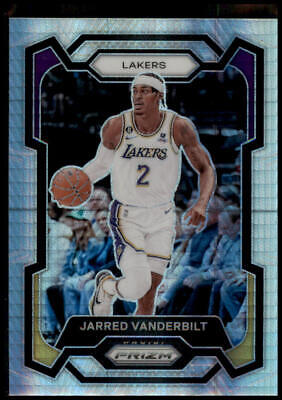 2023-24 Panini Prizm #202 Jarred Vanderbilt Prizms Hyper White Uniform