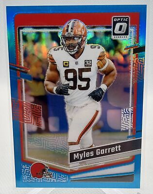 2023 Donruss Optic #199 Myles Garrett Aqua Prizm /299