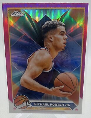 2023-24 Topps Chrome #137 Michael Porter Jr. Pink Refractors