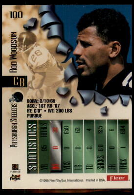 1996 Fleer Metal #100 Rod Woodson