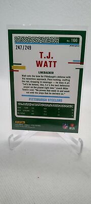 2023 Donruss Optic #166 T.J. Watt Orange #/249