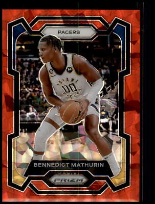 2023-24 Panini Prizm #14 Bennedict Mathurin Prizms Red Ice