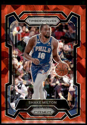 2023-24 Panini Prizm #215 Shake Milton Prizms Red Ice