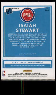 2020-21 Donruss Optic #166 Isaiah Stewart Hyper Pink Rated Rookie