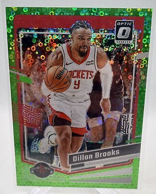 2023-24 Donruss Optic #82 Dillon Brooks Fast Break Neon Green #/5