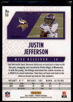 2021 Panini Phoenix #53 Justin Jefferson