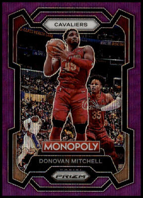 2023-24 Panini Prizm Monopoly #19 Donovan Mitchell Purple