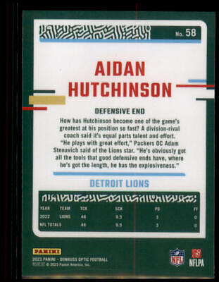 2023 Donruss Optic #58 Aidan Hutchinson