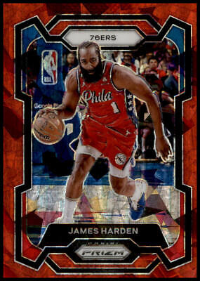 2023-24 Panini Prizm #98 James Harden Prizms Red Ice