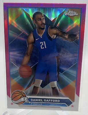 2023-24 Topps Chrome #68 Daniel Gafford Pink Refractors