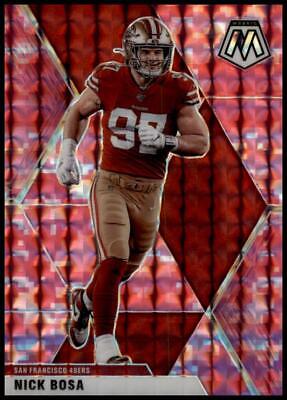 2020 Panini Mosaic #180 Nick Bosa Prizm Camo Pink