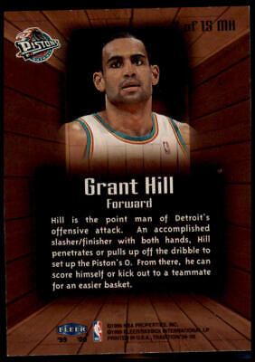 1999-00 Fleer Tradition #7 MH Grant Hill Masters of the Hardwood