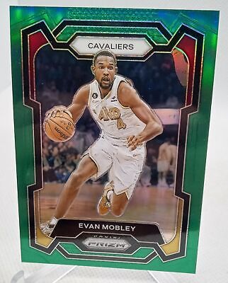 2023-24 Panini Prizm #55 Evan Mobley Prizms Green