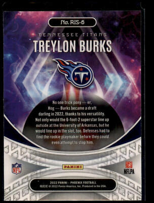 2022 Panini Phoenix #RIS-6 Treylon Burks Rookie Rising