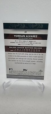 2024 Topps Museum Collection #68 Yordan Alvarez Sapphire #/150