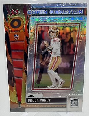 2023 Donruss Optic #CR-BP Brock Purdy Chain Reaction Holo Silver