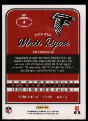 2016 Donruss Optic #4 Matt Ryan