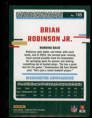 2023 Donruss Optic #195 Brian Robinson Jr.