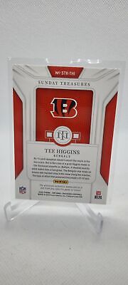 2022 Panini National Treasures #STR-THI Tee Higgins Sunday Treasures #/99