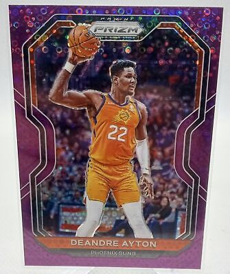 2020-21 Panini Prizm #5 Deandre Ayton Fast Break Purple Prizms #/75