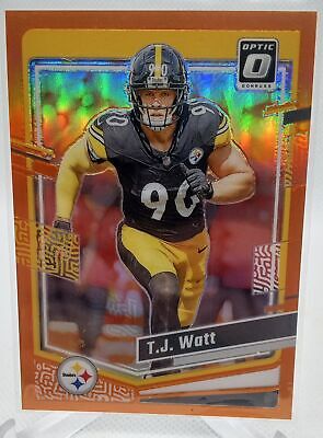 2023 Donruss Optic #166 T.J. Watt Orange #/249