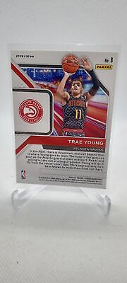 2020-21 Panini Prizm #8 Trae Young Downtown Bound Prizms Silver