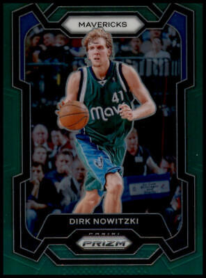 2023-24 Panini Prizm #187 Dirk Nowitzki Prizms Green