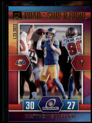 2022 Donruss #DR-MS Matthew Stafford Road to the Super Bowl Divisional Round