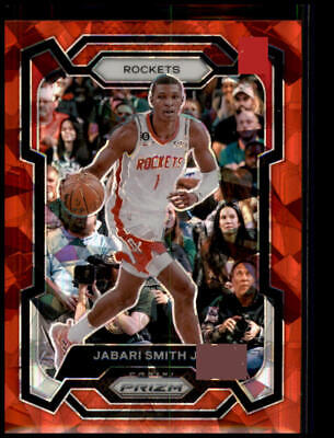 2023-24 Panini Prizm #49 Jabari Smith Jr. Prizms Red Ice