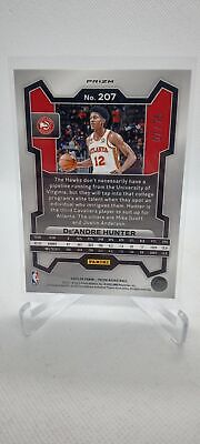 2023-24 Panini Prizm #207 De'Andre Hunter Prizms Fast Break Purple #/75