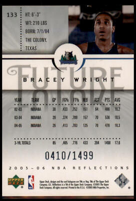 2005-06 Upper Deck Reflections #133 Bracey Wright #/1499