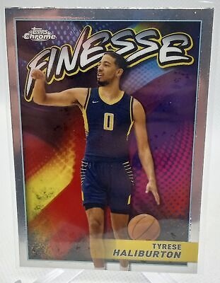 2023-24 Topps Chrome #F-9 Tyrese Haliburton Finesse