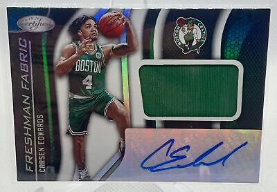 2019-20 Panini Certified #FF-CE Carsen Edwards Freshman Fabric Auto Rookie