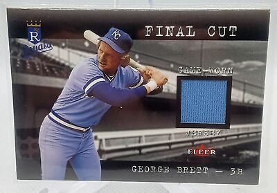 2001 Fleer Genuine #NNO George Brett Final Cut Patch