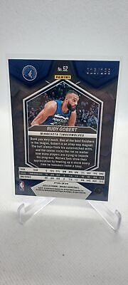 2023-24 Panini Mosaic #52 Rudy Gobert Blue Prizm /199