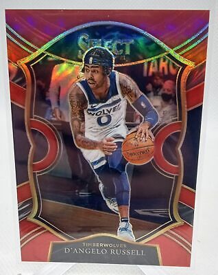 2020-21 Panini Select #18 D'Angelo Russell Red Prizms #/199