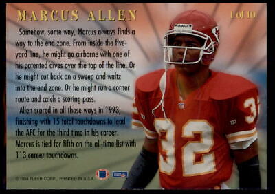 1994 Fleer #1 Marcus Allen League Leaders