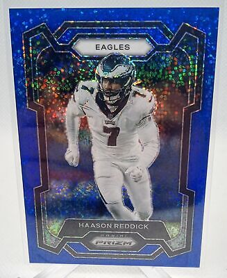 2023 Panini Prizm #243 Haason Reddick Blue Sparkle #/96