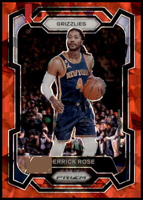 2023-24 Panini Prizm #272 Derrick Rose Prizms Red Ice