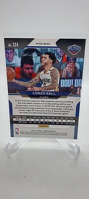 2020-21 Panini Prizm #224 Lonzo Ball Purple Prizms #/99