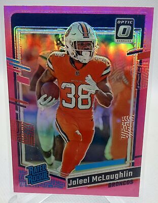 2023 Donruss Optic #232 Jaleel McLaughlin Pink Prizm Rated Rookie