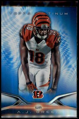 2014 Topps Platinum #37 A.J. Green Blue Wave Refractors