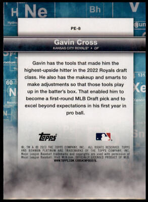 2023 Bowman Platinum #PE-8 Gavin Cross Precious Elements