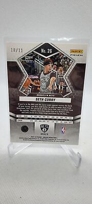 2021-22 Panini Mosaic #26 Seth Curry Pink Swirl FOTL #/11