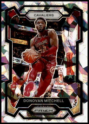 2023-24 Panini Prizm #43 Donovan Mitchell Prizms Ice